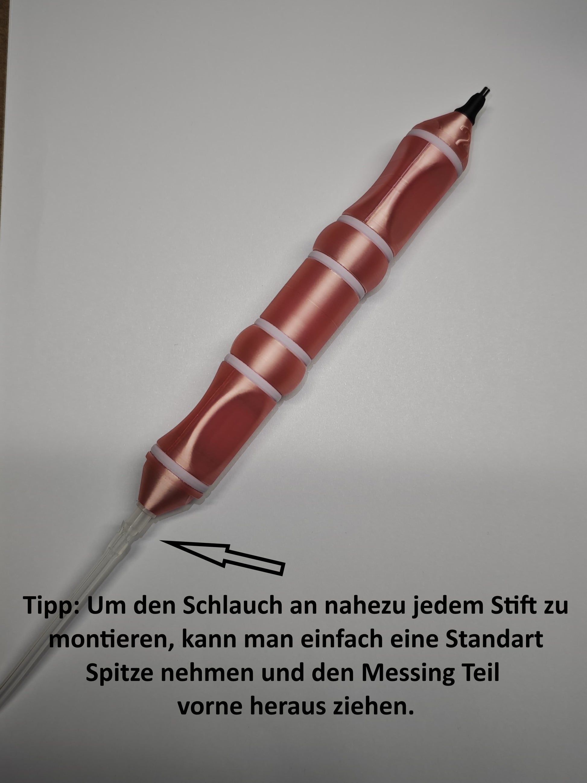 Für E-Painter-Nutzer: Um einen Schlauch an fast jedem Stift anzubringen, entfernen Sie die Standardspitze und das Messing-Vorderteil. Kompatibel mit Diamond Painting Edelstahl Einzelsetzer E-Painter von New Plastics (nicht für die Verwendung mit Wachs oder ähnlichen Materialien).