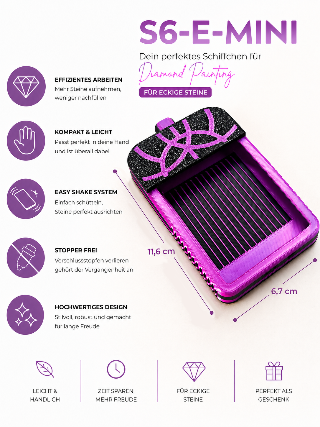 Diamond Painting Schiffchen S6-E-MINI