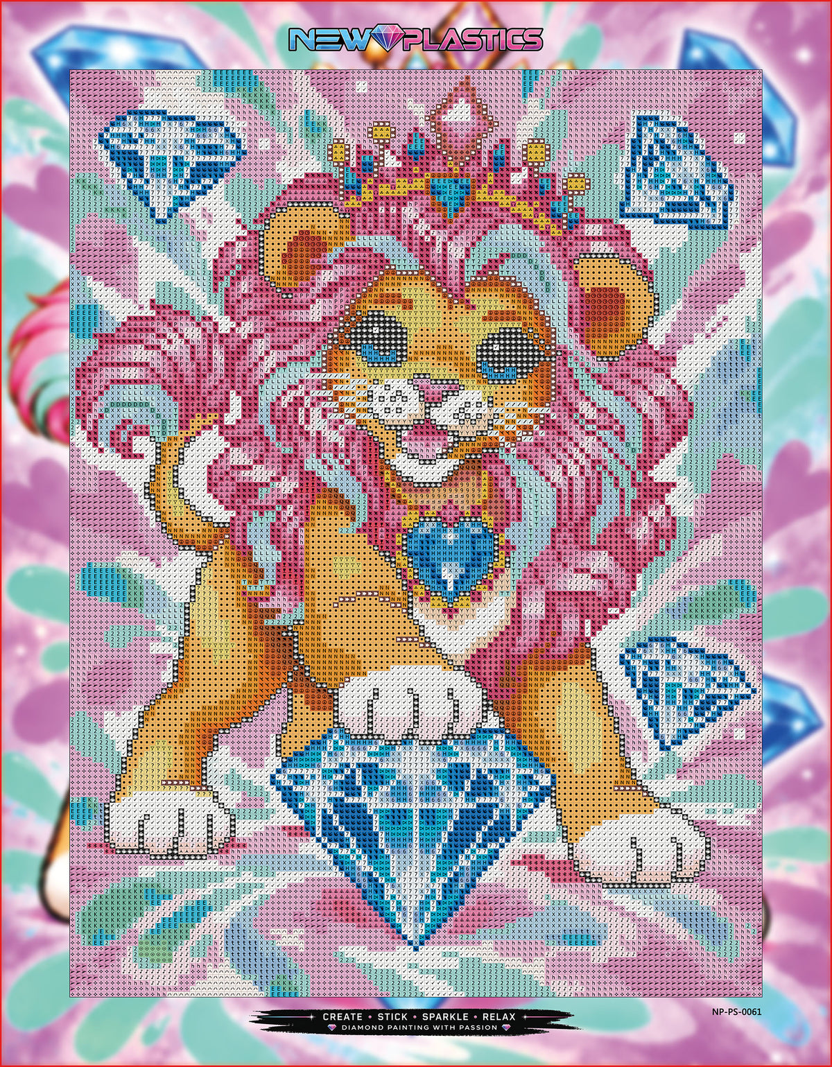 Vorbestellung: Diamond Painting Set Aslan – Snowis Beschützer 30x40cm