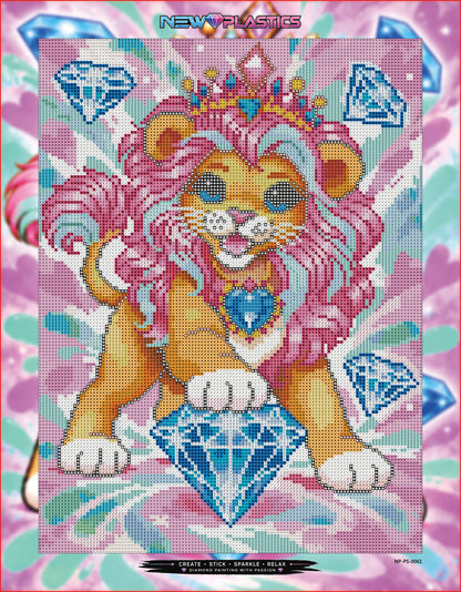 Vorbestellung: Diamond Painting Set Aslan – Snowis Beschützer 30x40cm