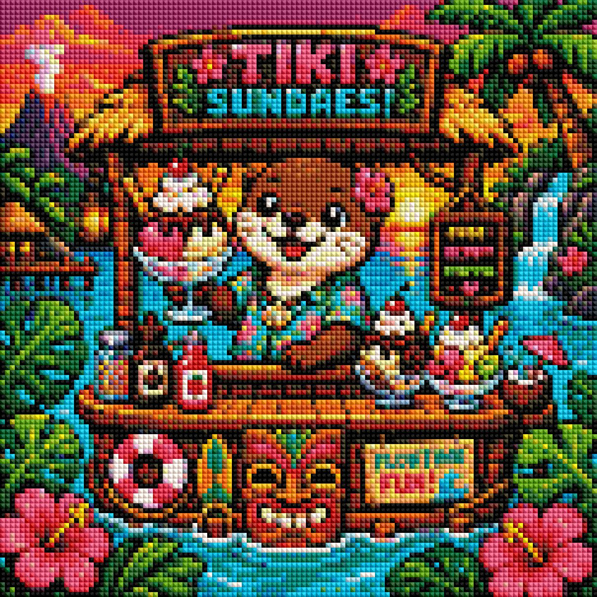 Tiki Bar ca.30x30cm | New Plastics