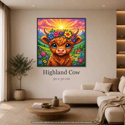 Highland Cow ca.30x30cm | New Plastics