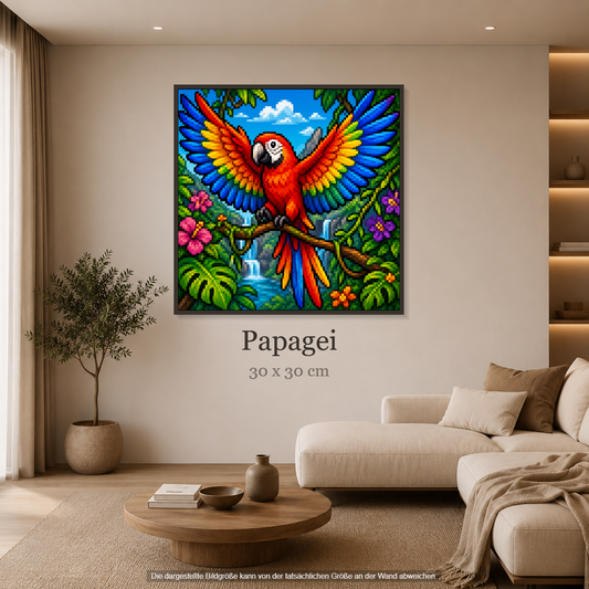 Papagei ca.30x30cm | New Plastics