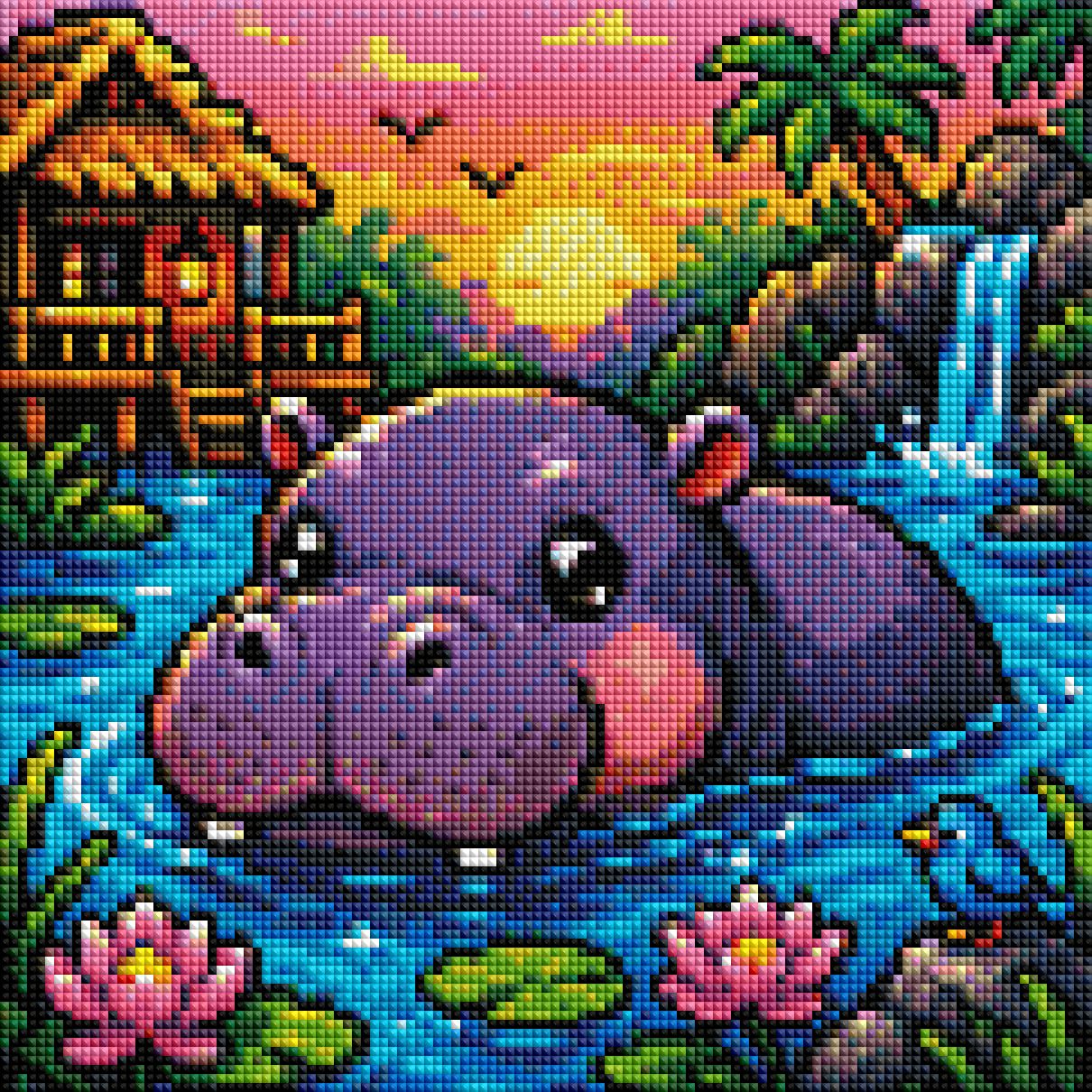 Nielpferd ca.30x30cm | New Plastics