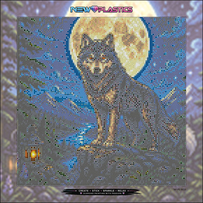 Midnight Wolf ca.30x30cm | New Plastics