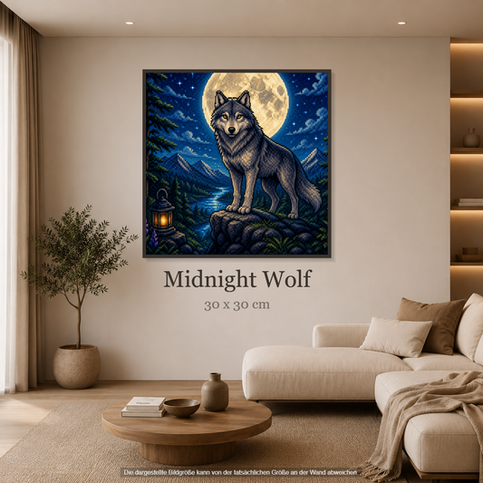 Midnight Wolf ca.30x30cm | New Plastics