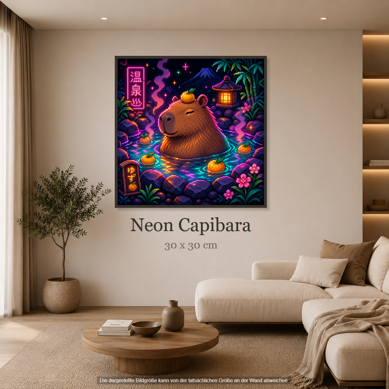 Neon Capibara ca.30x30cm | New Plastics
