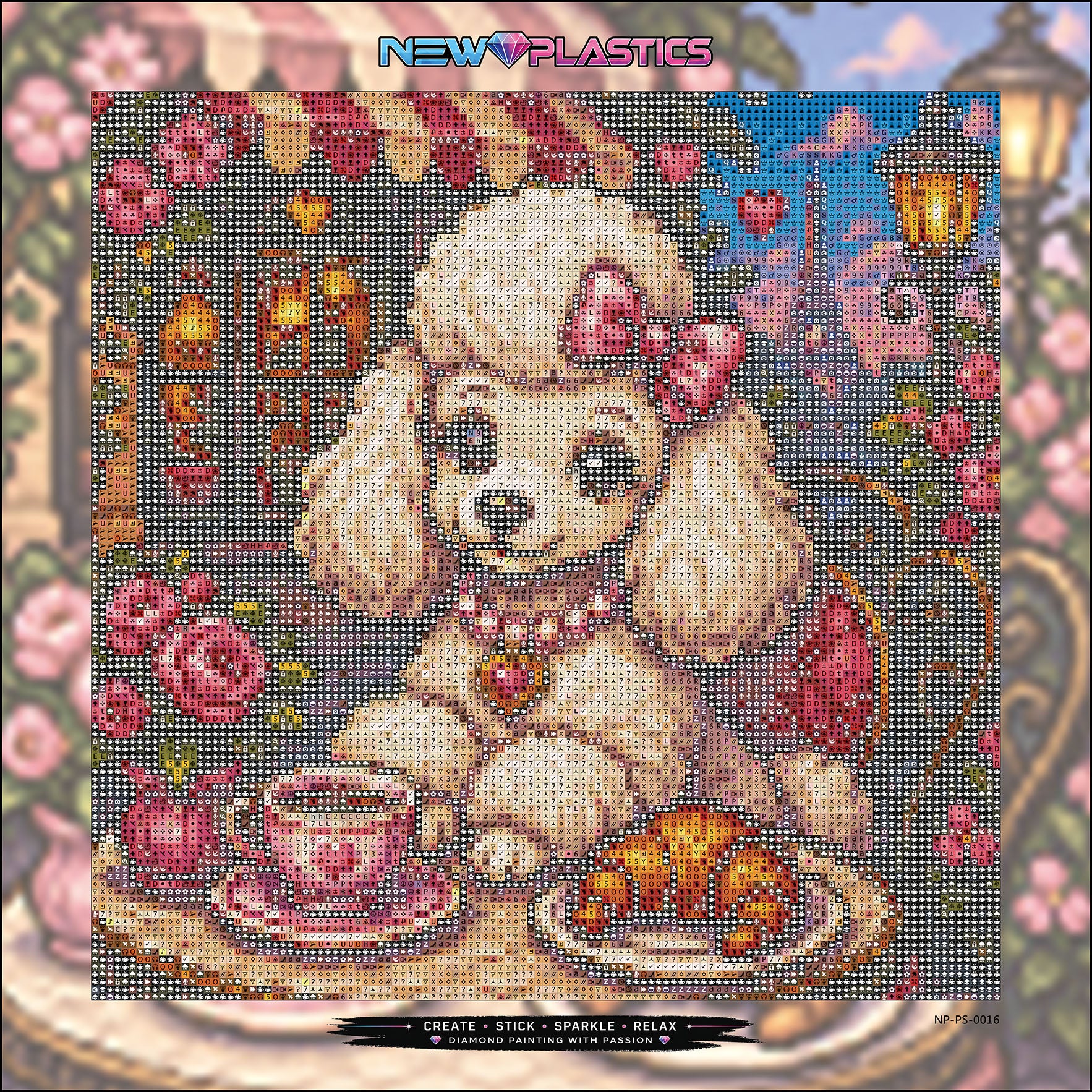 Pudel in Paris ca.30x30cm | New Plastics