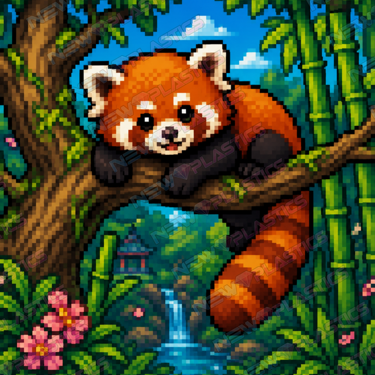 Red Panda ca.30x30cm | New Plastics