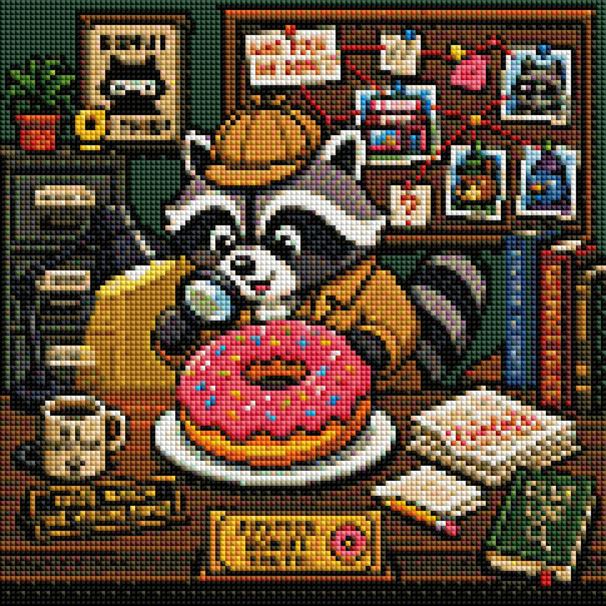 Der Donut-Detektiv ca.30x30cm | New Plastics