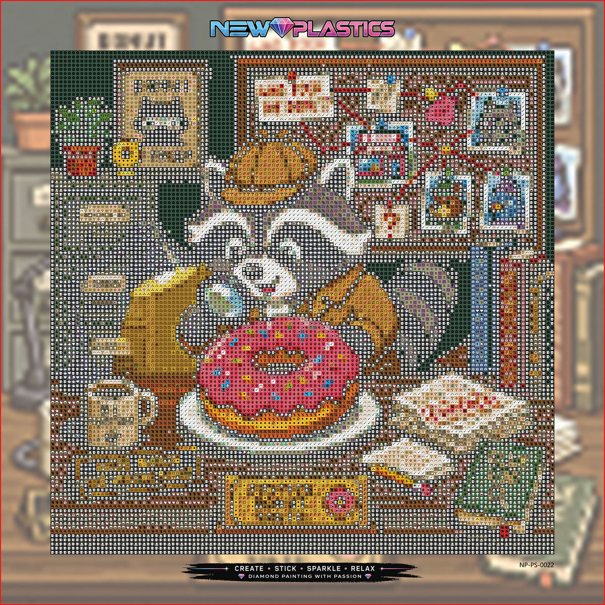 Der Donut-Detektiv ca.30x30cm | New Plastics