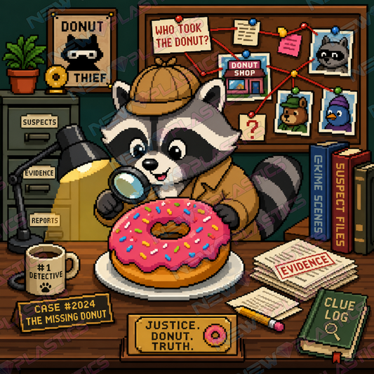 Der Donut-Detektiv ca.30x30cm | New Plastics