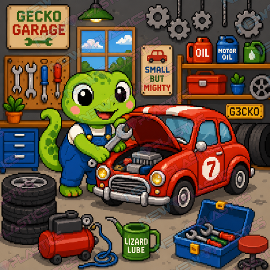 Gecko's Garage ca.30x30cm | New Plastics