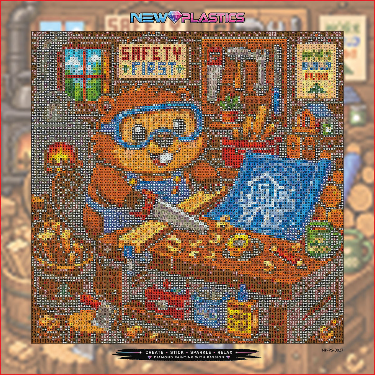 Meister Biber am Werk ca.30x30cm | New Plastics