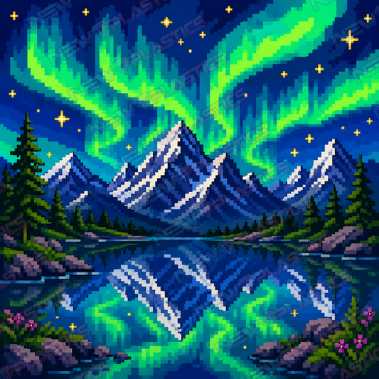 Tanz der Polarlichter ca.30x30cm | New Plastics