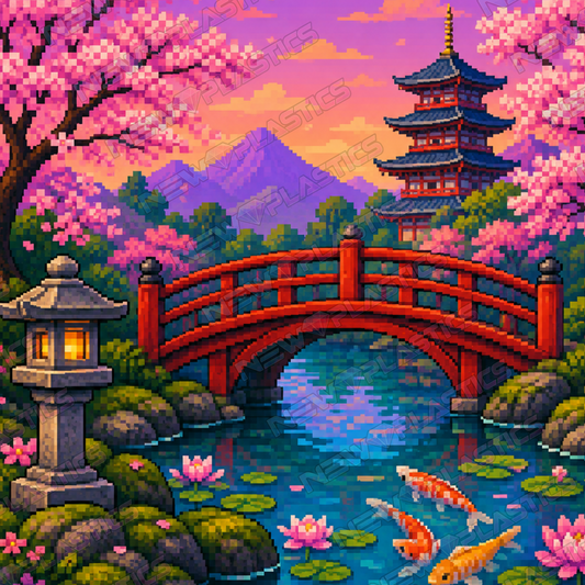 Brücke der Kirschblüten ca.30x30cm | New Plastics