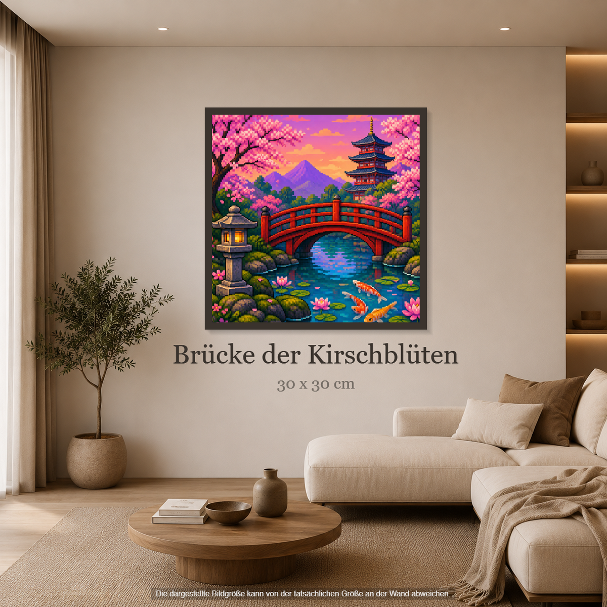 Brücke der Kirschblüten ca.30x30cm | New Plastics