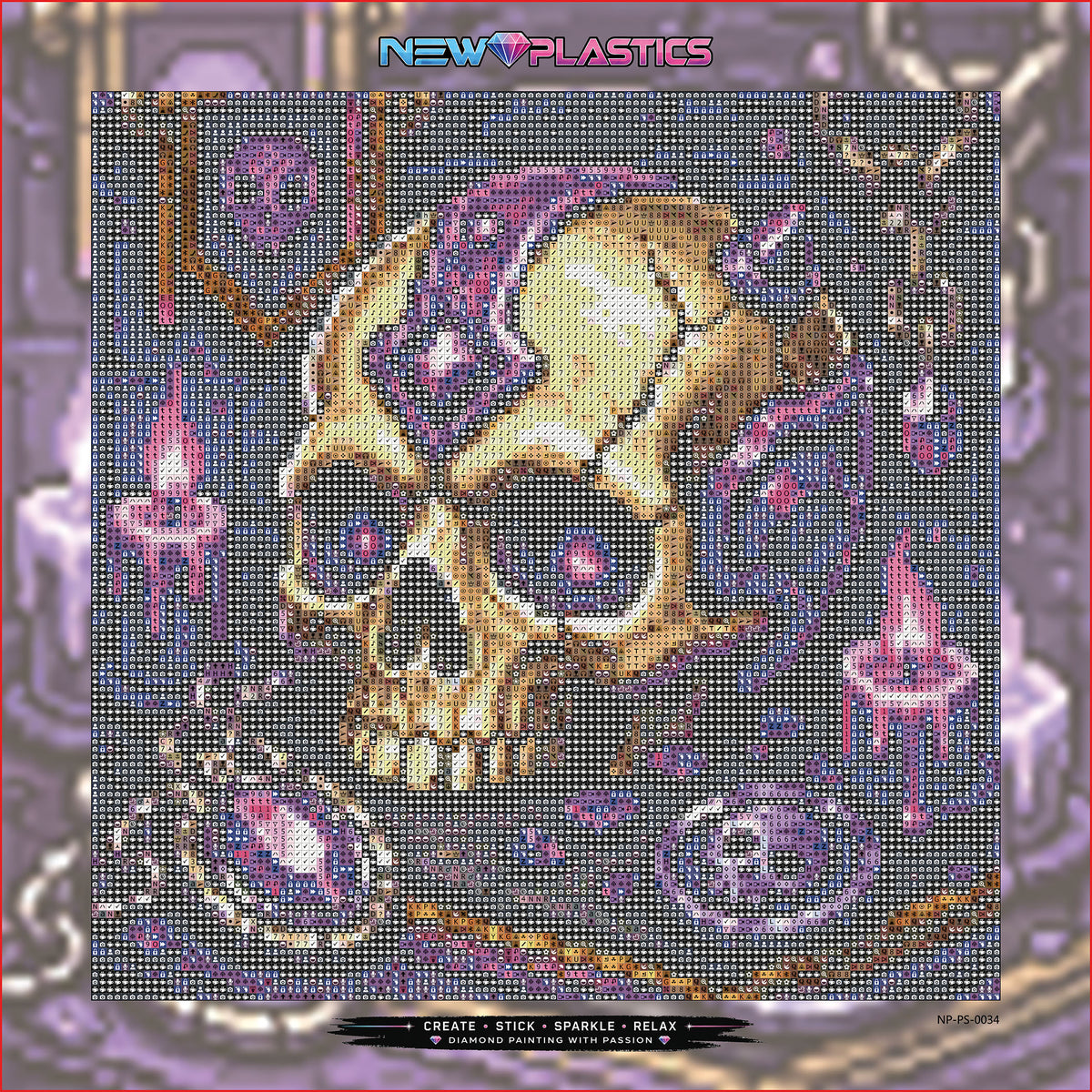 Der Amethyst-Schädel ca.30x30cm | New Plastics