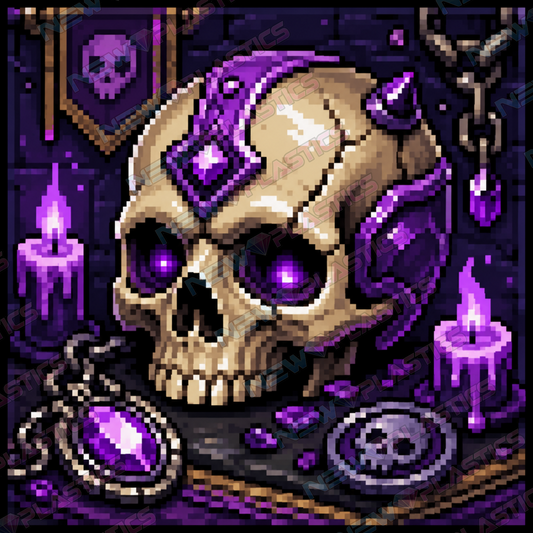 Der Amethyst-Schädel ca.30x30cm | New Plastics