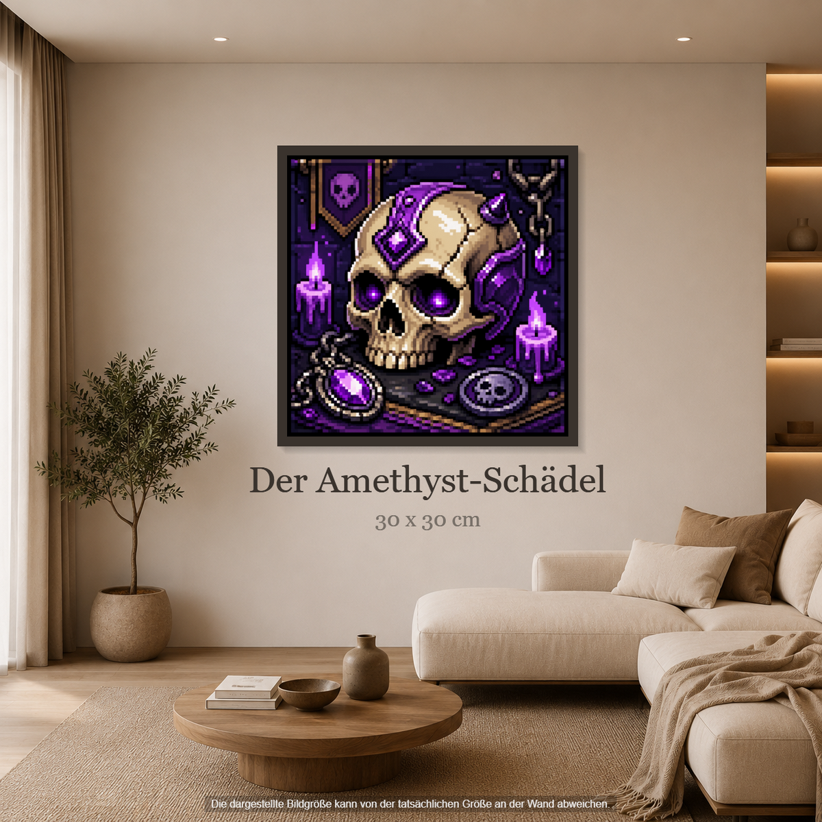 Der Amethyst-Schädel ca.30x30cm | New Plastics