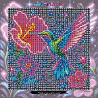 Leuchtender Nektarjäger ca.30x30cm | New Plastics