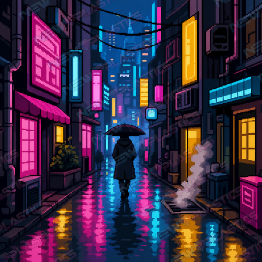 Neon Gasse ca.30x30cm | New Plastics