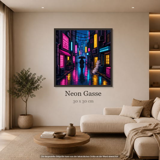 Neon Gasse ca.30x30cm | New Plastics