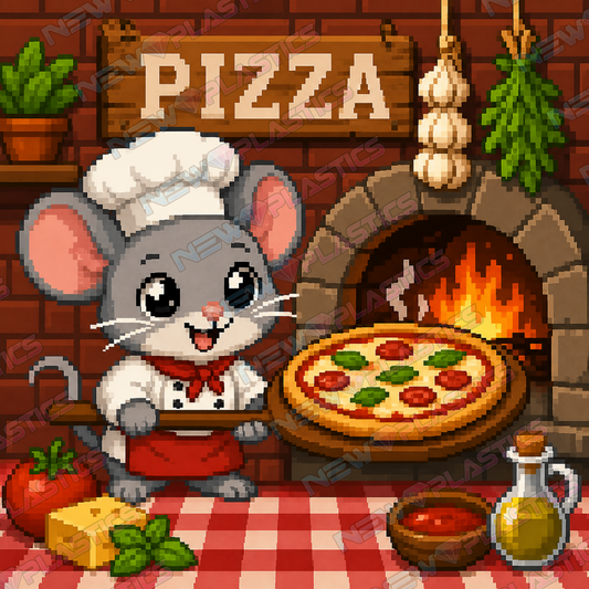 Pizzamaus ca.30x30cm | New Plastics