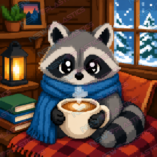 Kaffeewaschbär ca.30x30cm | New Plastics