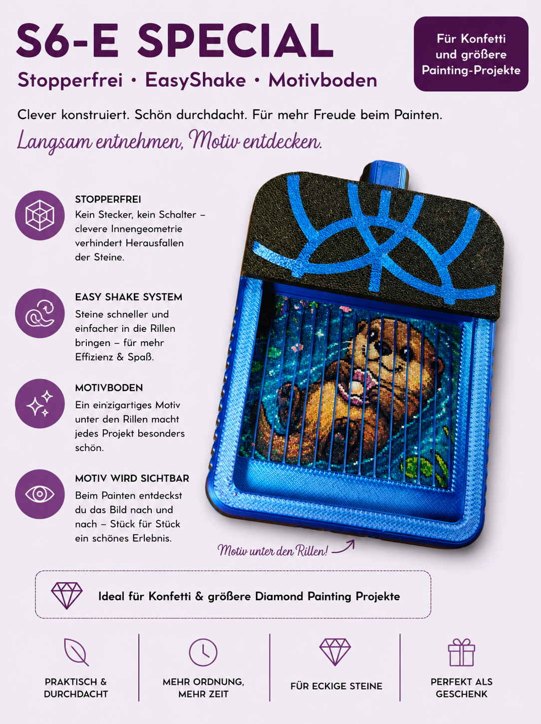 Diamond Painting Schiffchen S6-E-NANO Special – Otter | New Plastics