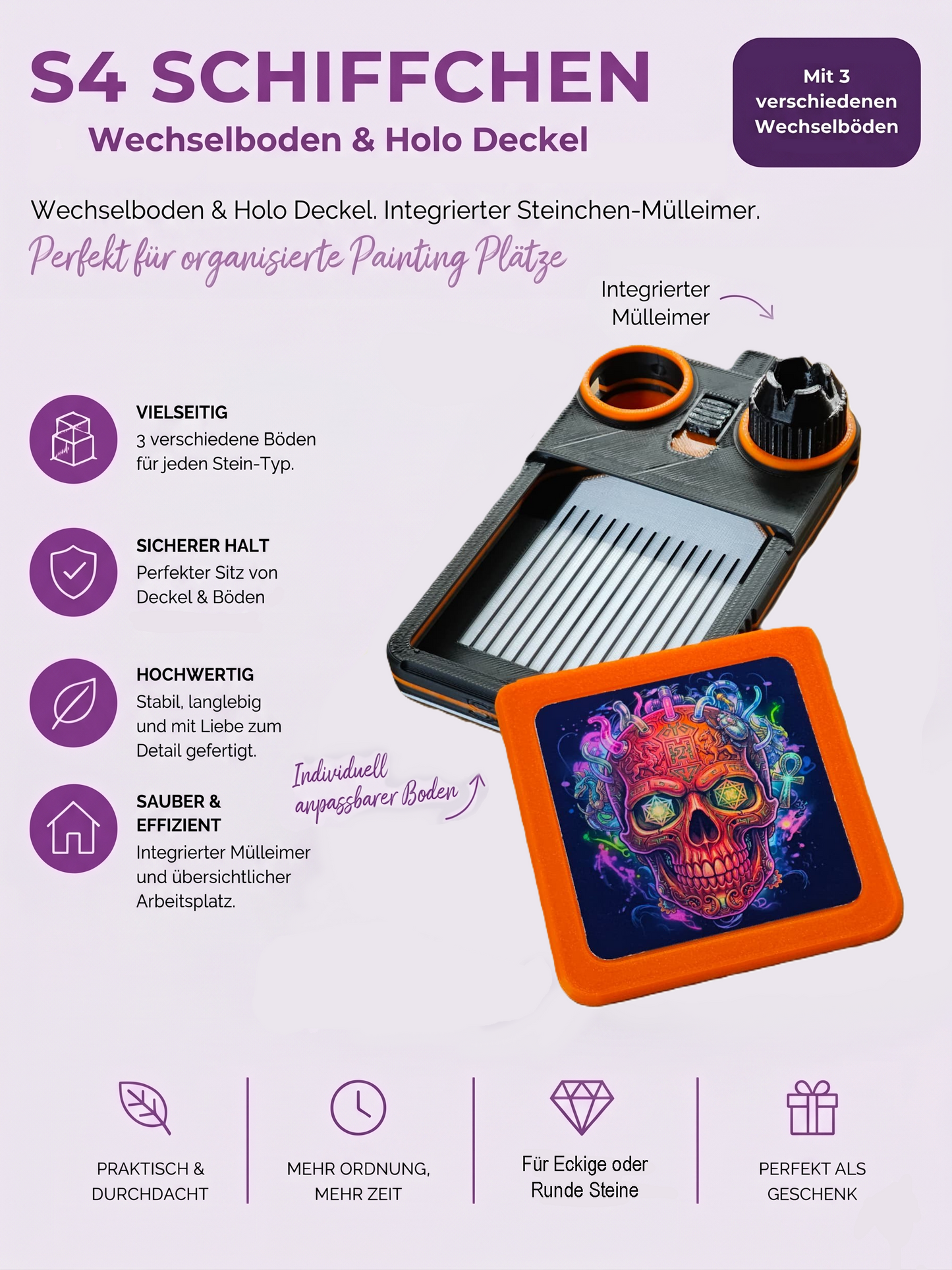 Diamond Painting Schiffchen S4 Neon Edition