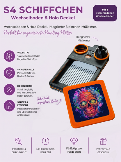 Diamond Painting Schiffchen S4 Neon Edition