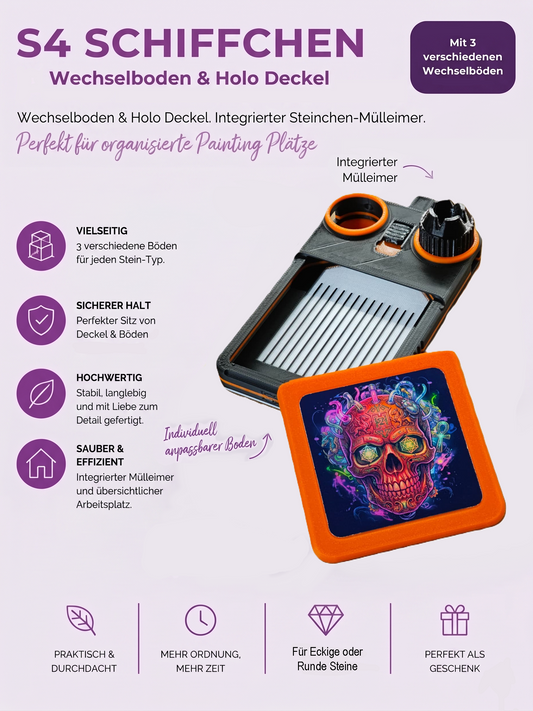 Diamond Painting Schiffchen S4 Neon Edition